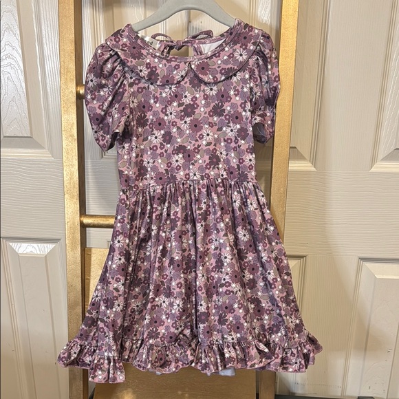 Other - Charming Floral Kids Dress in Lavender